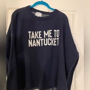 Author Elin Hilderbrand sweater